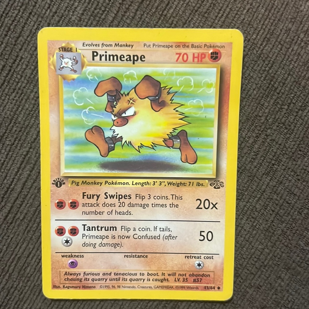 Primeape 1st edition